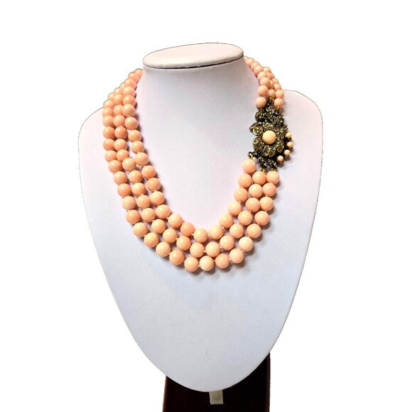 Heidi Daus Pink and Gold Necklace - Picture 2 of 6